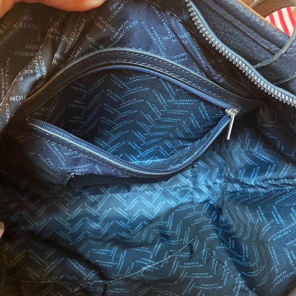 French Connection Lucia Straw Double Handle Tote Bag - Picture 12 of 15